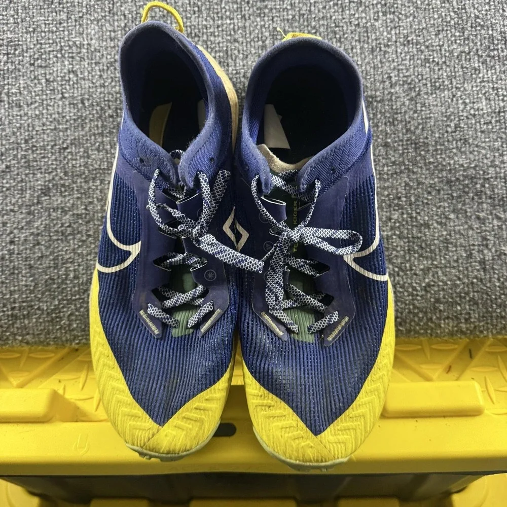 Nike Trail Running Shoes Mens Size 12 Blue Yellow Air Zoom Athletic Trail